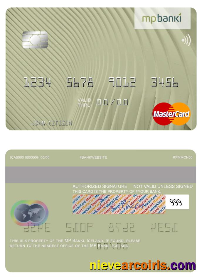 Iceland MP Banki mastercard